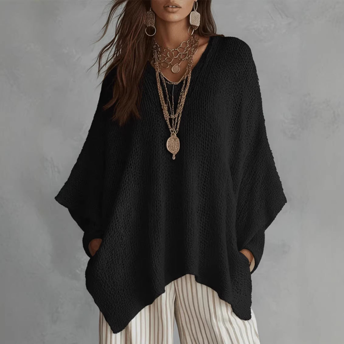 Pull Ample à Manches Longues