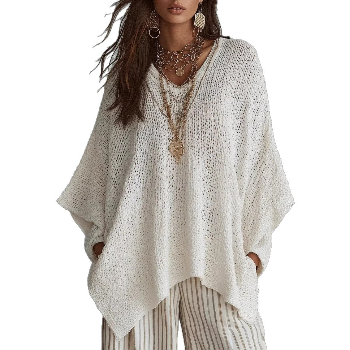 Pull Ample à Manches Longues