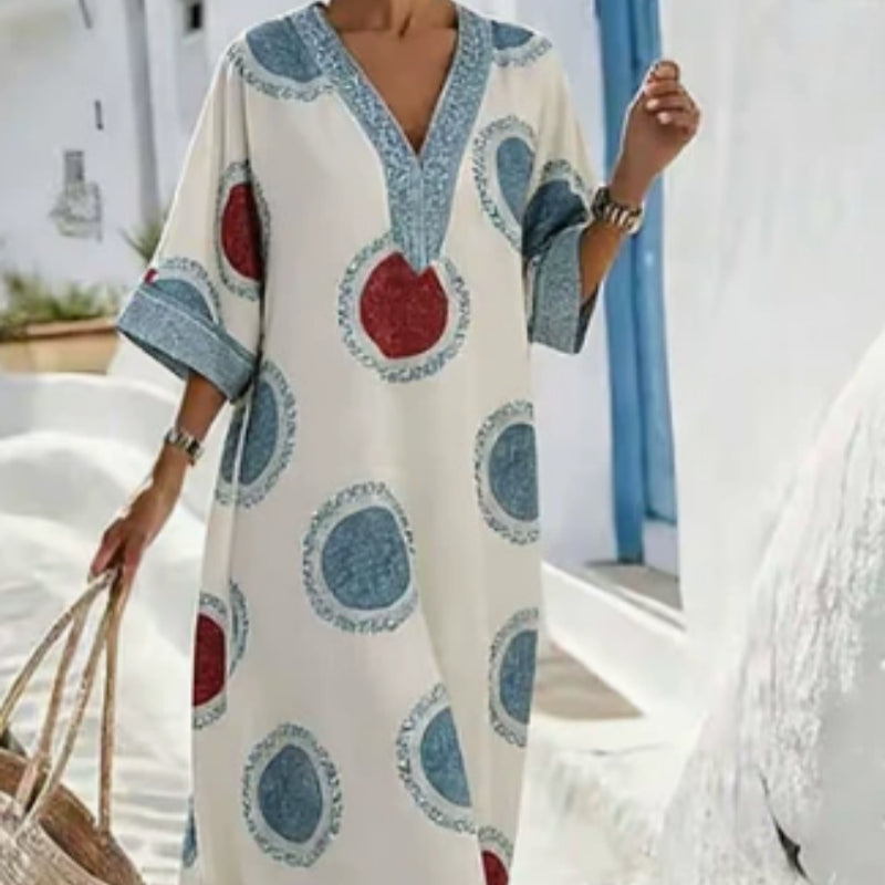 Robe  Col V , Vacances