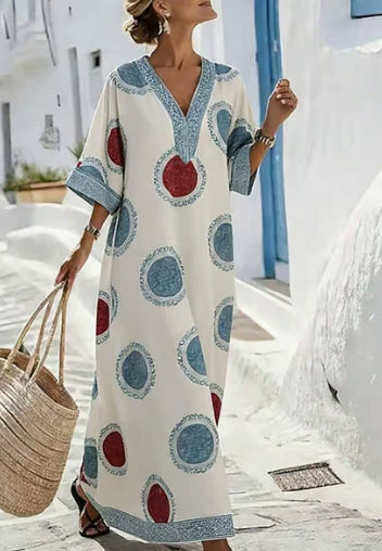 Robe  Col V , Vacances